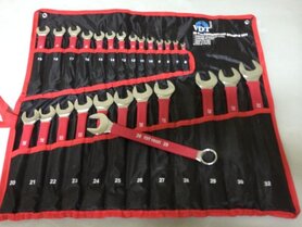 Ring- Steeksleutel set 26dlg. met Vinyl Softgrip