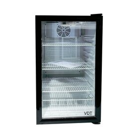 VDT minibar - koelkast - 98 liter- glazen deur - white edition