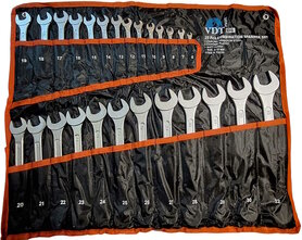 Ring-Steeksleutelset 26dlg. in oprol/ophang etui.